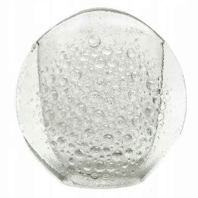 Wazon Asteroid, szkło transparentne, proj. J. S. Drost, Ząbkowice, Polska, lata 70. - WYMIARY