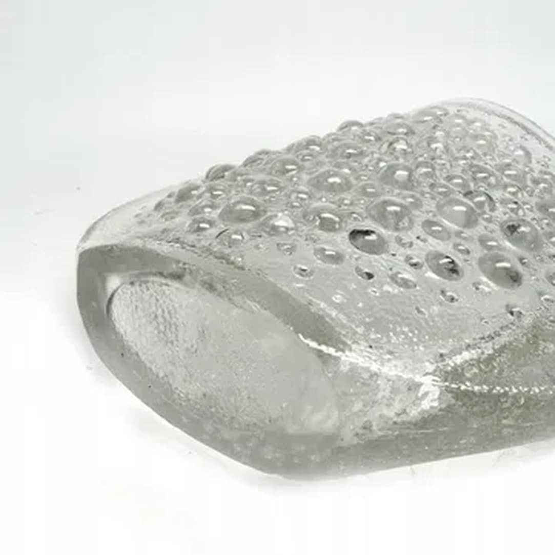 Wazon Asteroid, szkło transparentne, proj. J. S. Drost, Ząbkowice, Polska, lata 70. - 183774