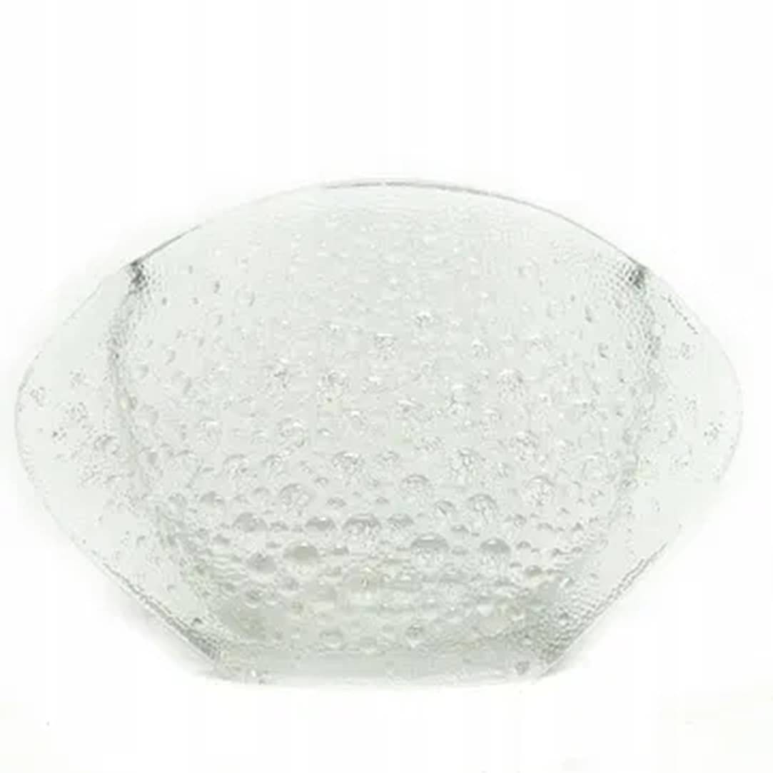 Wazon Asteroid, polski modernizm, szkło transparentne, Ząbkowice, Polska, lata 70. - 183790