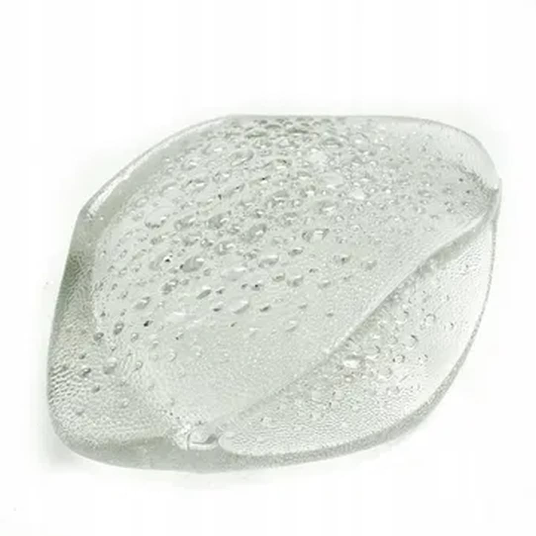 Wazon Asteroid, polski modernizm, szkło transparentne, Ząbkowice, Polska, lata 70. - 183789