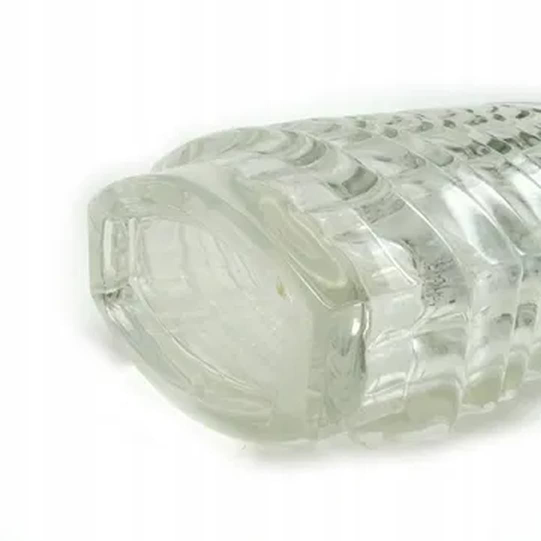 Wazon Optyczny, mid-century modern, szkło transparentne, proj. J. Drost, Ząbkowice, Polska, lata 70. - 183807