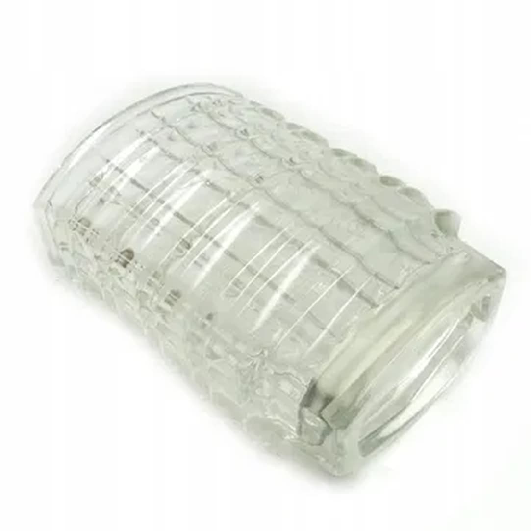 Wazon Optyczny, mid-century modern, szkło transparentne, proj. J. Drost, Ząbkowice, Polska, lata 70. - 183806