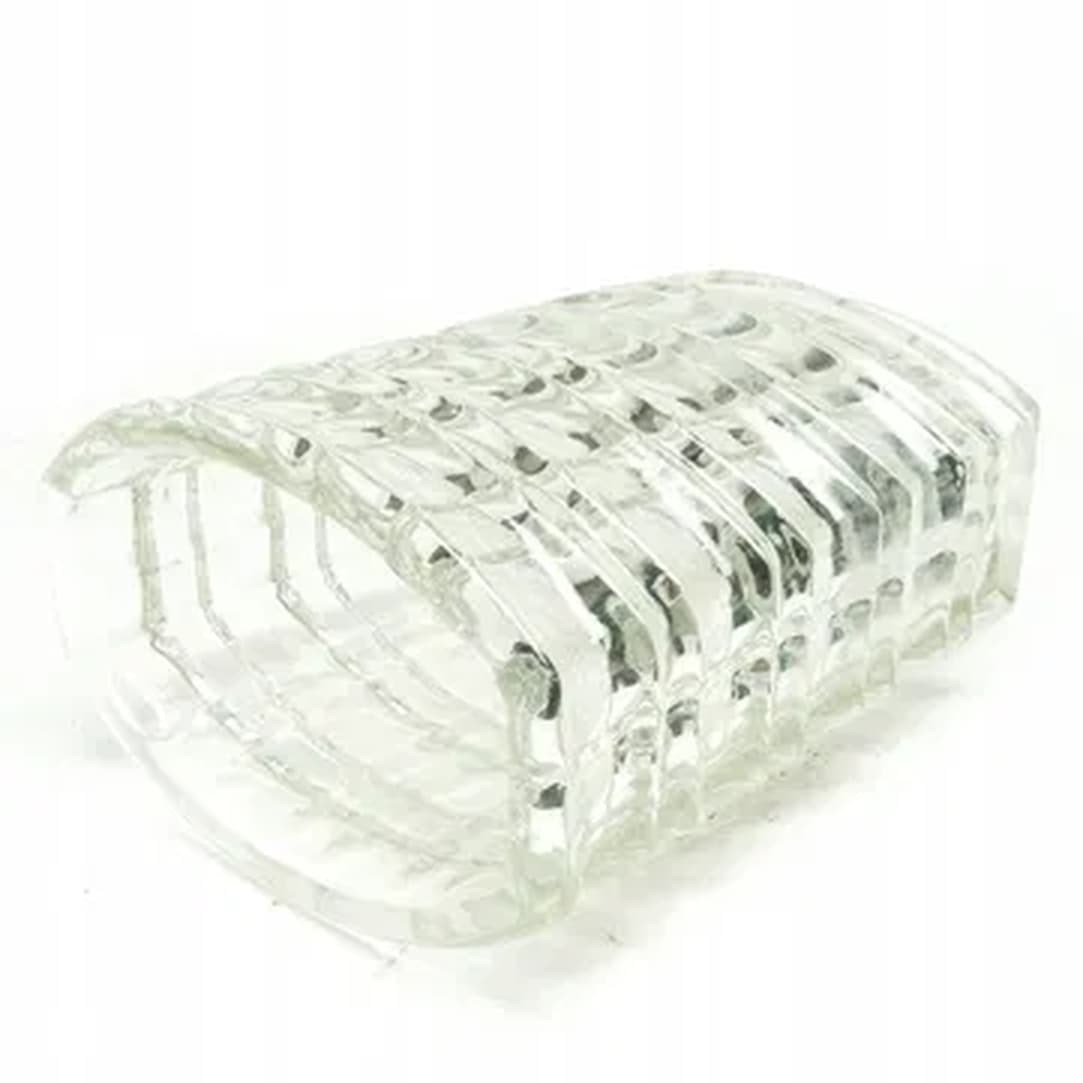 Wazon Optyczny, mid-century modern, szkło transparentne, proj. J. Drost, Ząbkowice, Polska, lata 70. - 183804