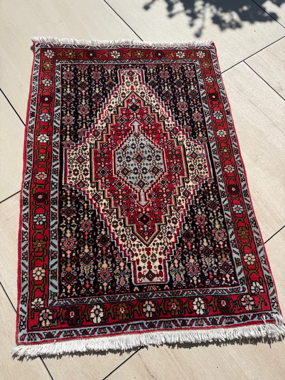 Dywan Bidjar 115x75 cm, czerwony, wełna, Iran - 183906