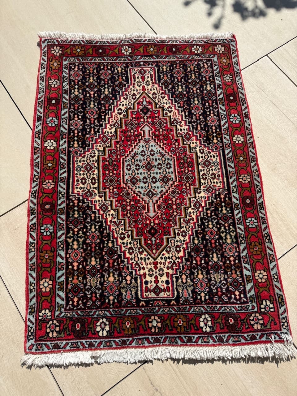 Dywan Bidjar 115x75 cm, czerwony, wełna, Iran - 183909