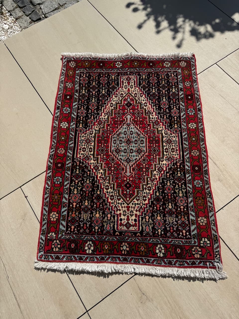 Dywan Bidjar 115x75 cm, czerwony, wełna, Iran - 183905