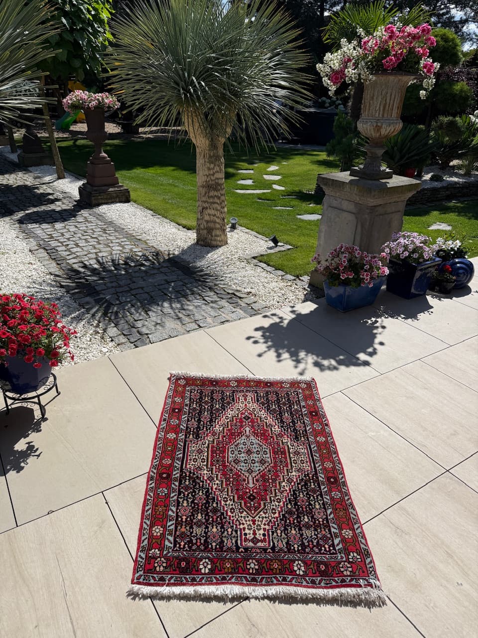 Dywan Bidjar 115x75 cm, czerwony, wełna, Iran - 183900