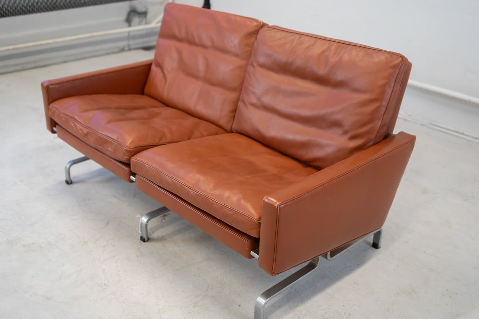 Set of three PK31 sofas, brown, natural cognac leather - 184740