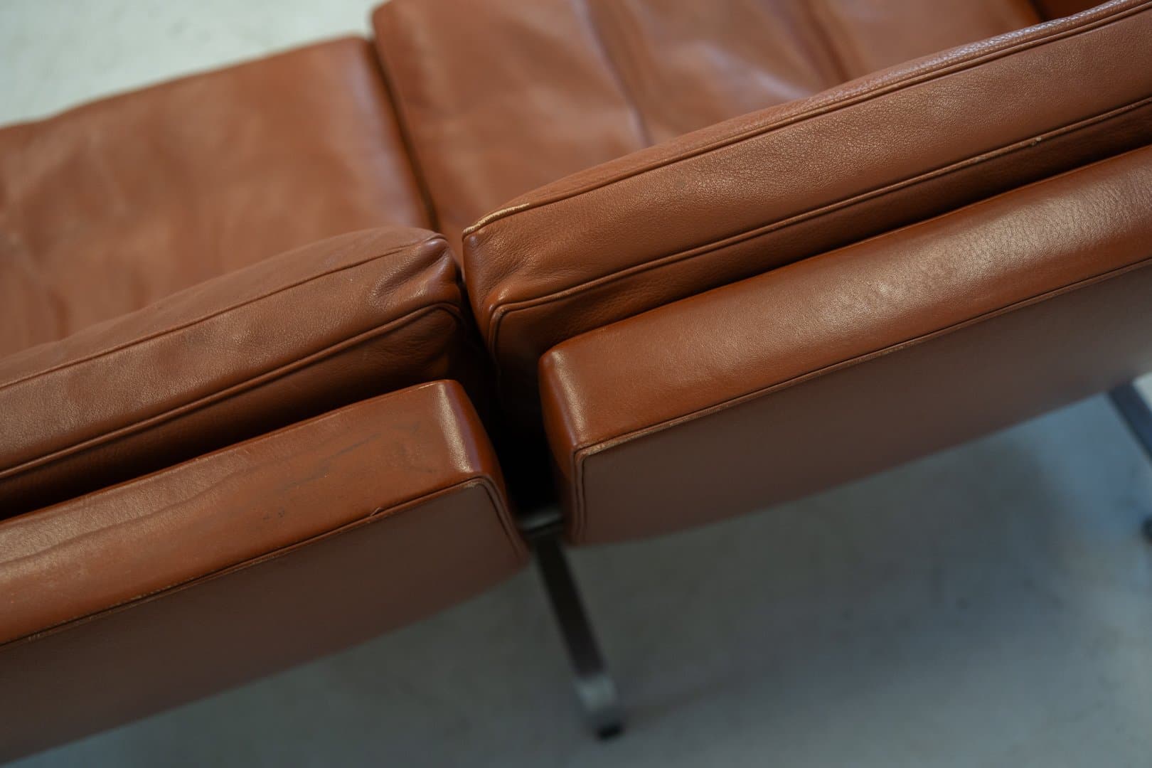 Set of three PK31 sofas, brown, natural cognac leather - 184736