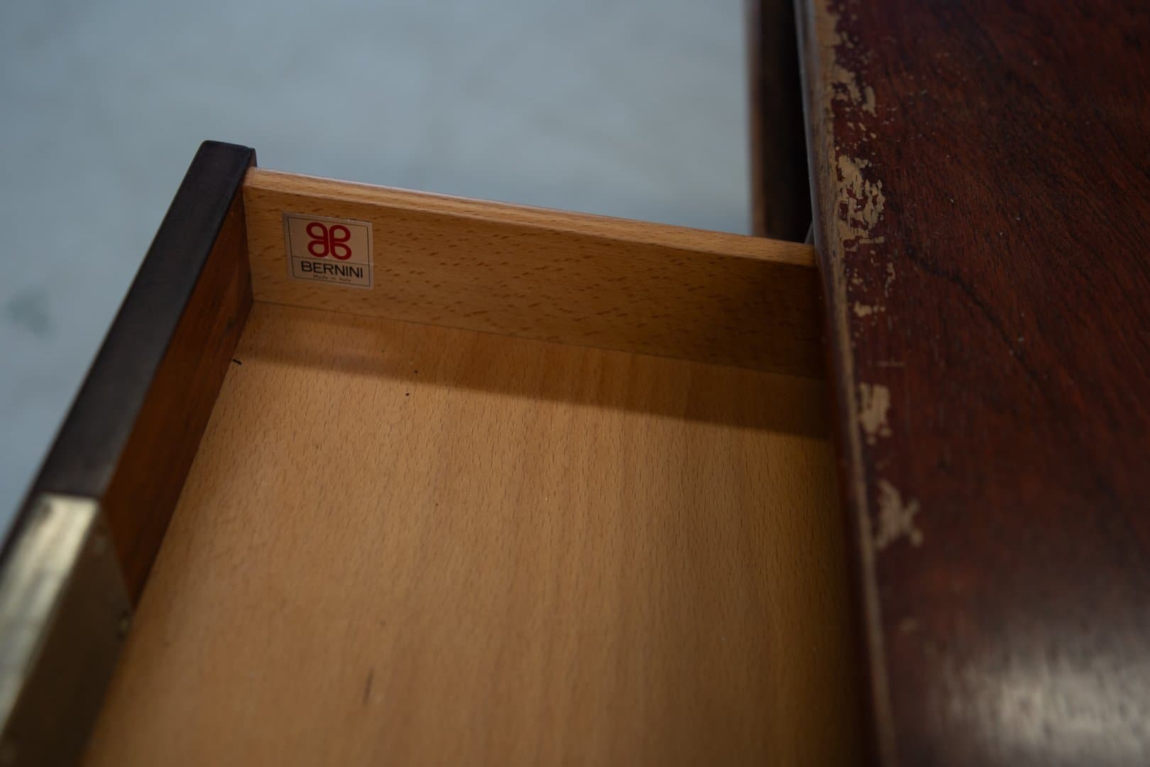 Model 530 writing desk, brown, walnut wood - 184729