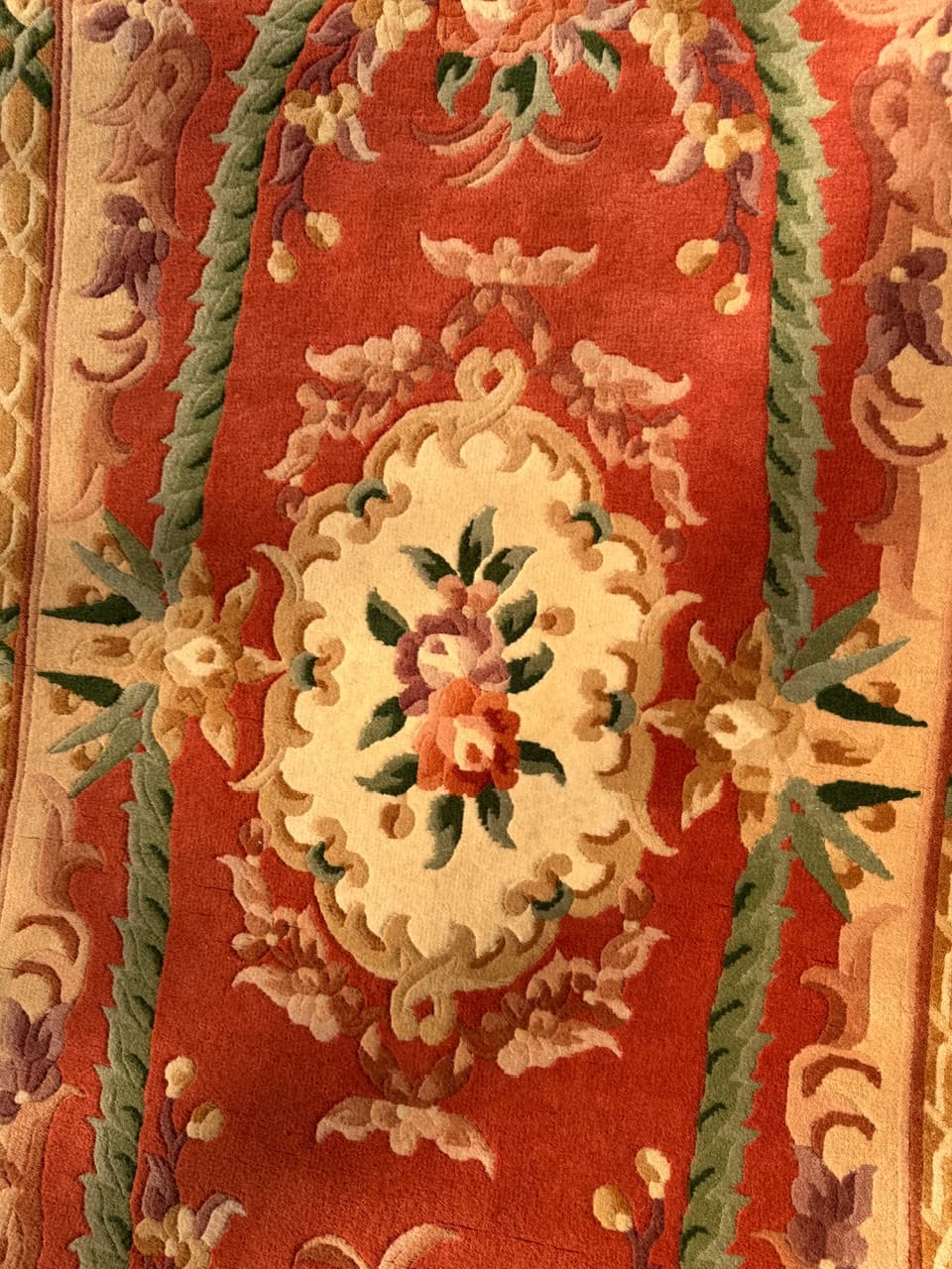 Dywan Pekin 190x93 cm, pomarańczowy, wełna, Chiny, lata 90. - 183977