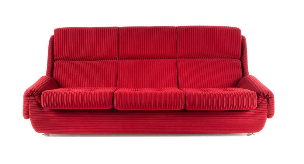 Jitona living room set 3 pieces, red, corduroy - 184683