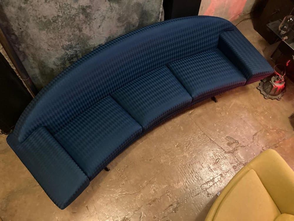 Sofa Capri, niebieska, proj. J. Andersen, Transum, Szwecja, lata 60. - 184658