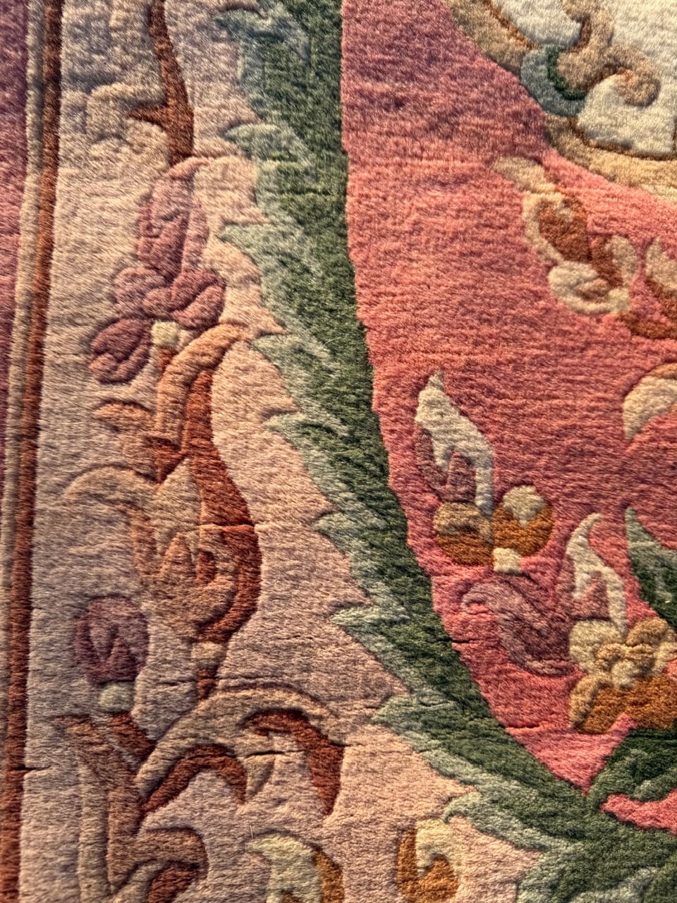 Kashmiri Rug Beijing 145x70 cm, pink wool, China - 183999