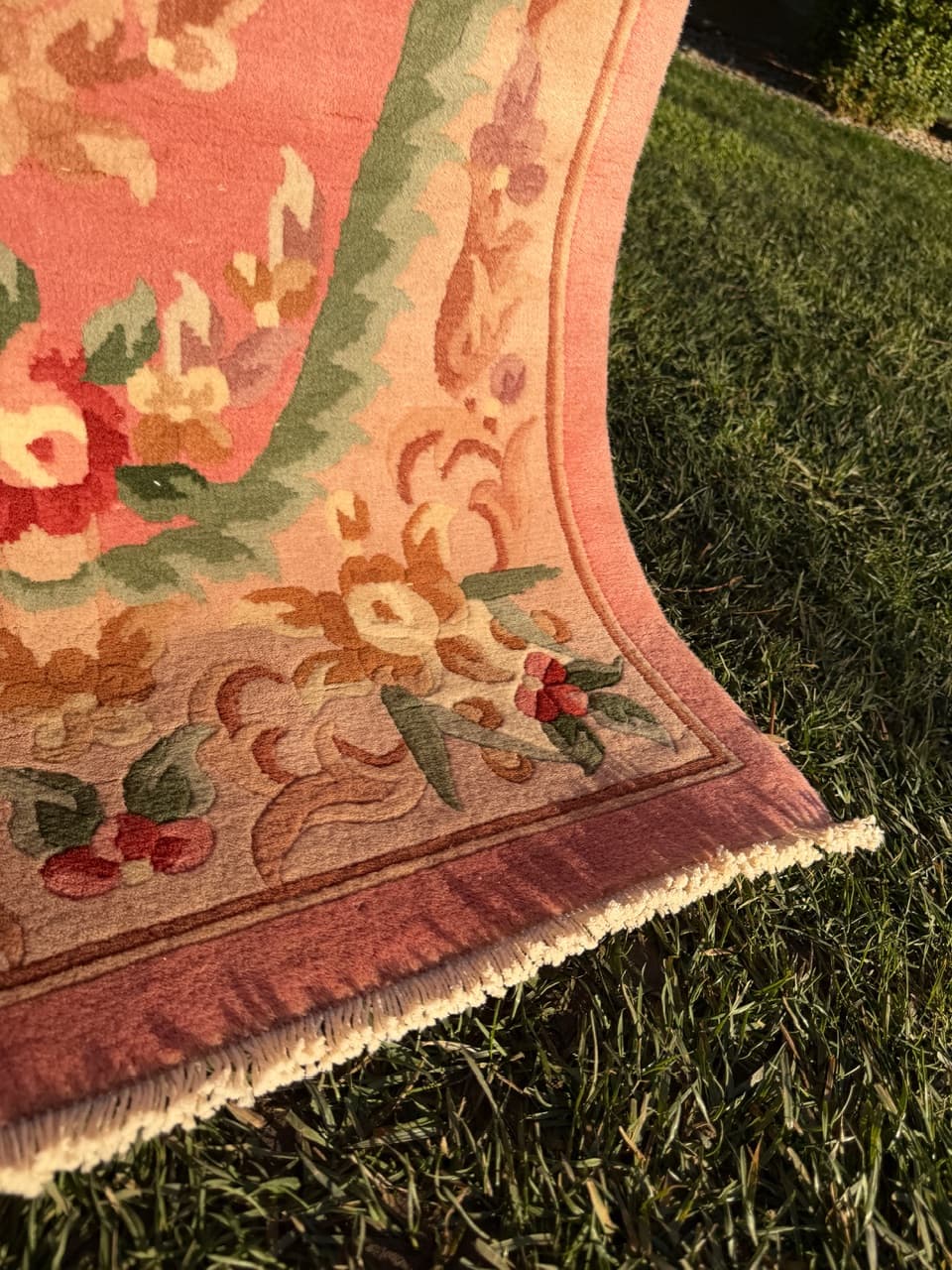 Kashmiri Rug Beijing 145x70 cm, pink wool, China - 183995