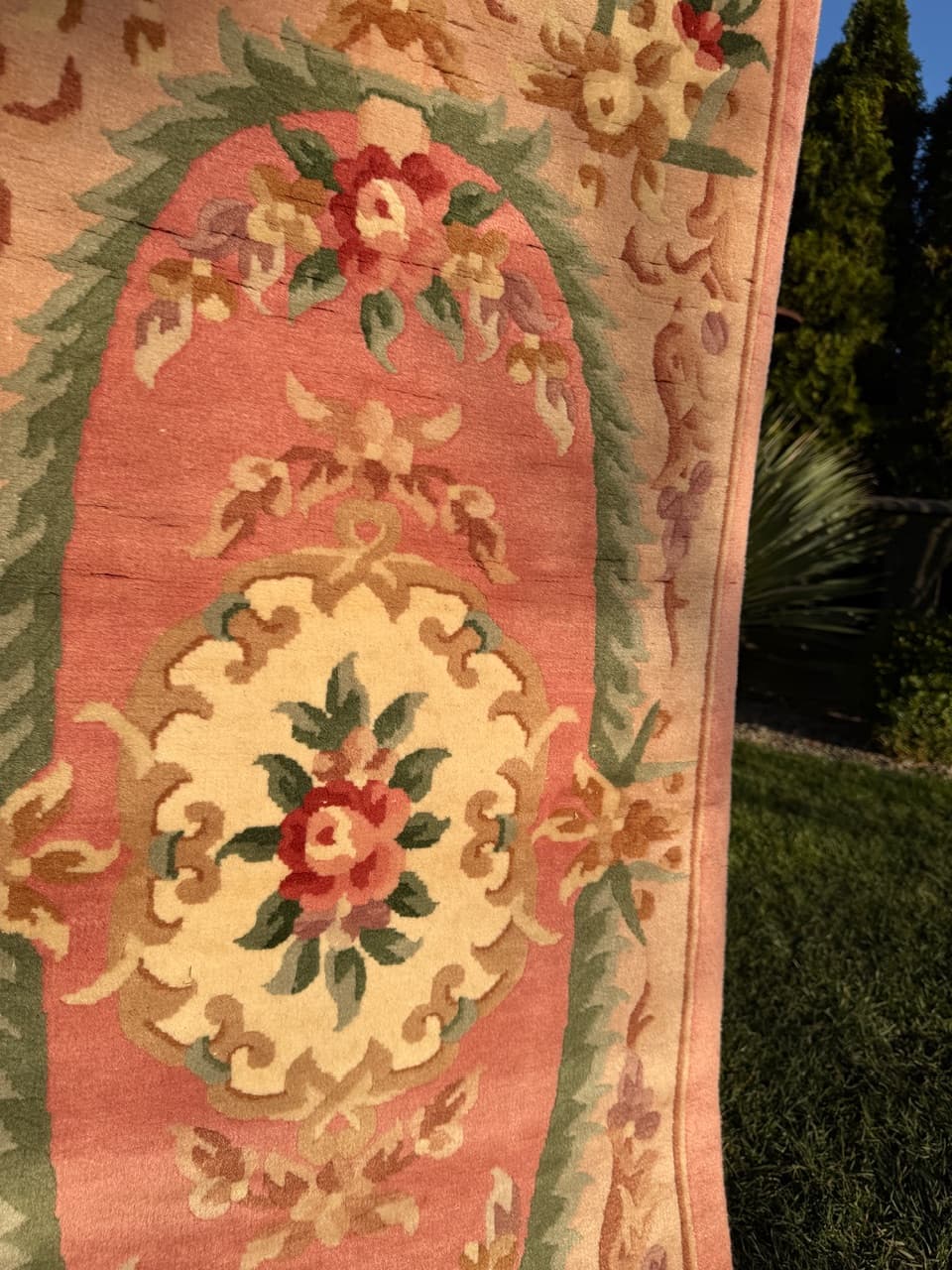 Kashmiri Rug Beijing 145x70 cm, pink wool, China - 184001