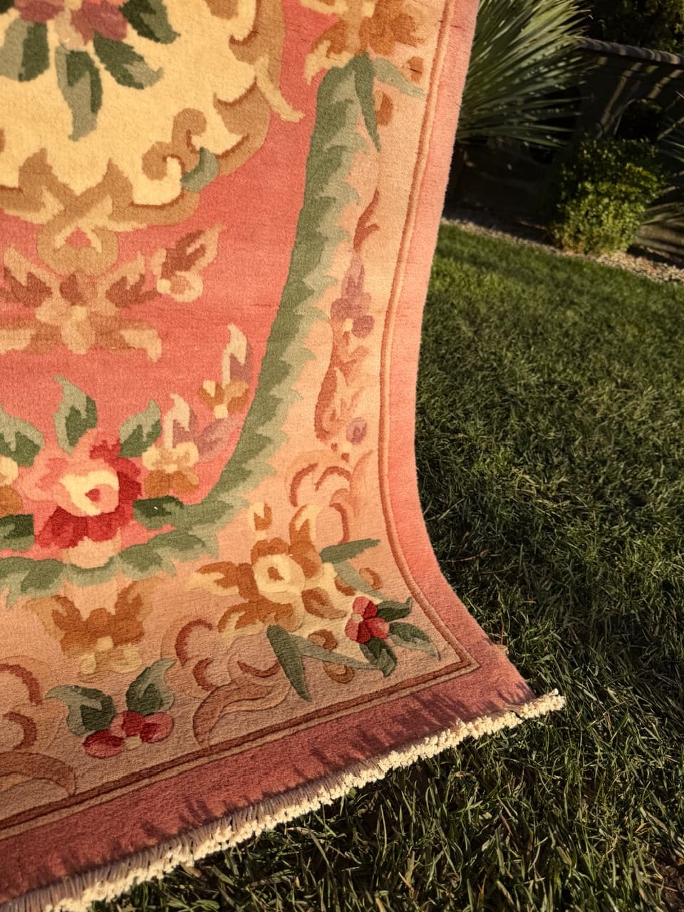 Kashmiri Rug Beijing 145x70 cm, pink wool, China - 183991