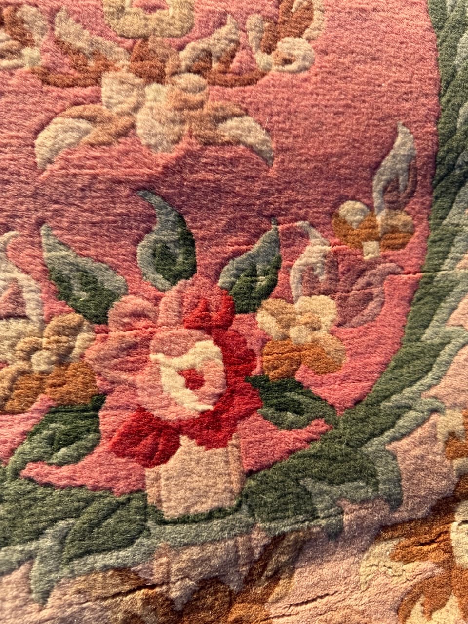 Kashmiri Rug Beijing 145x70 cm, pink wool, China - 184000