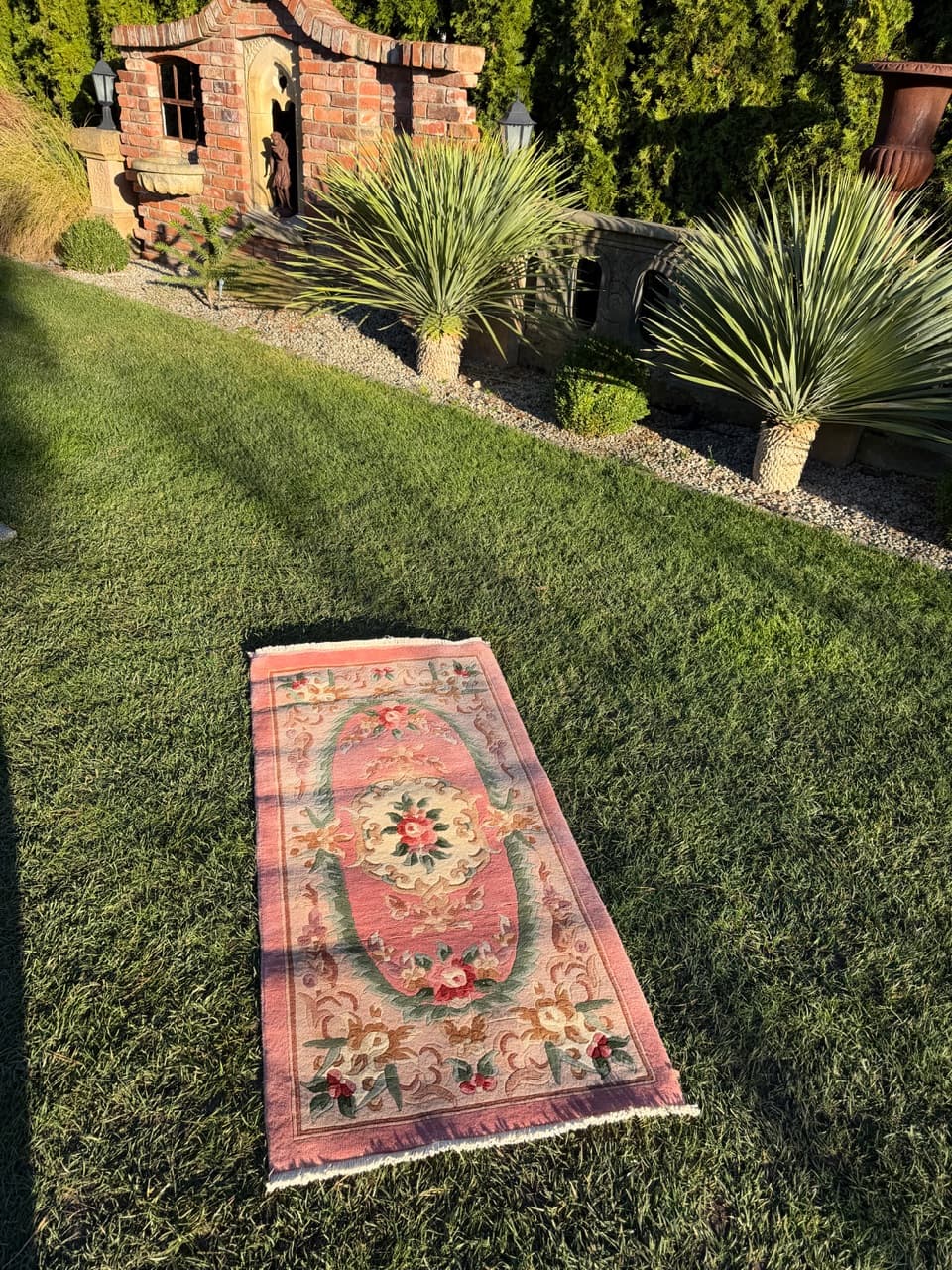 Kashmiri Rug Beijing 145x70 cm, pink wool, China - 183996