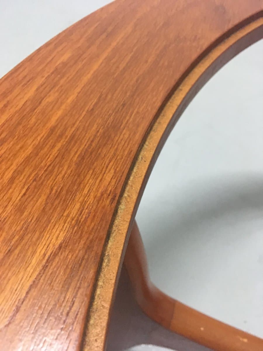 Stolik kawowy G-Plan, brązowy, teak i szkło - 184598