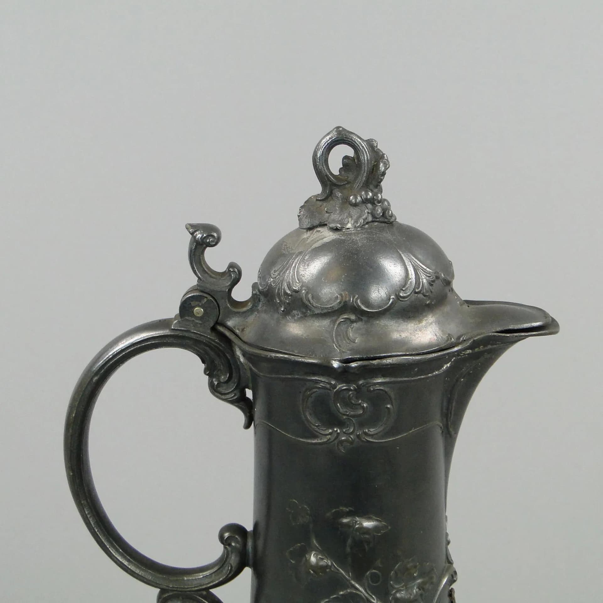 Wine Jug Rococo, pewter silver-plated grey, WMF, Germany, 19th c. - 12751
