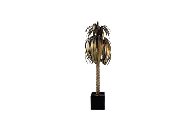 Palm tree floor lamp Maison Jansen, gold, brass - DIMENSION
