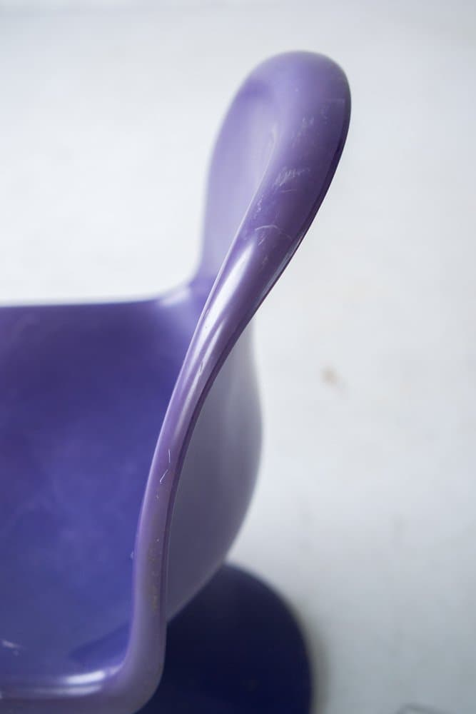 set of five Panton chairs, violet, plastic - 184304