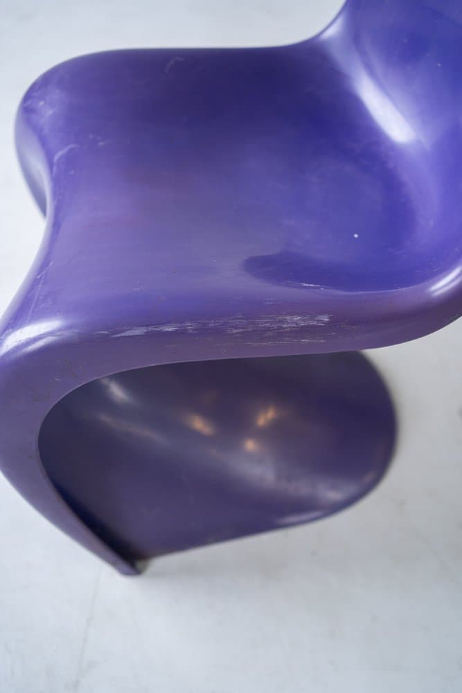 set of five Panton chairs, violet, plastic - 184299