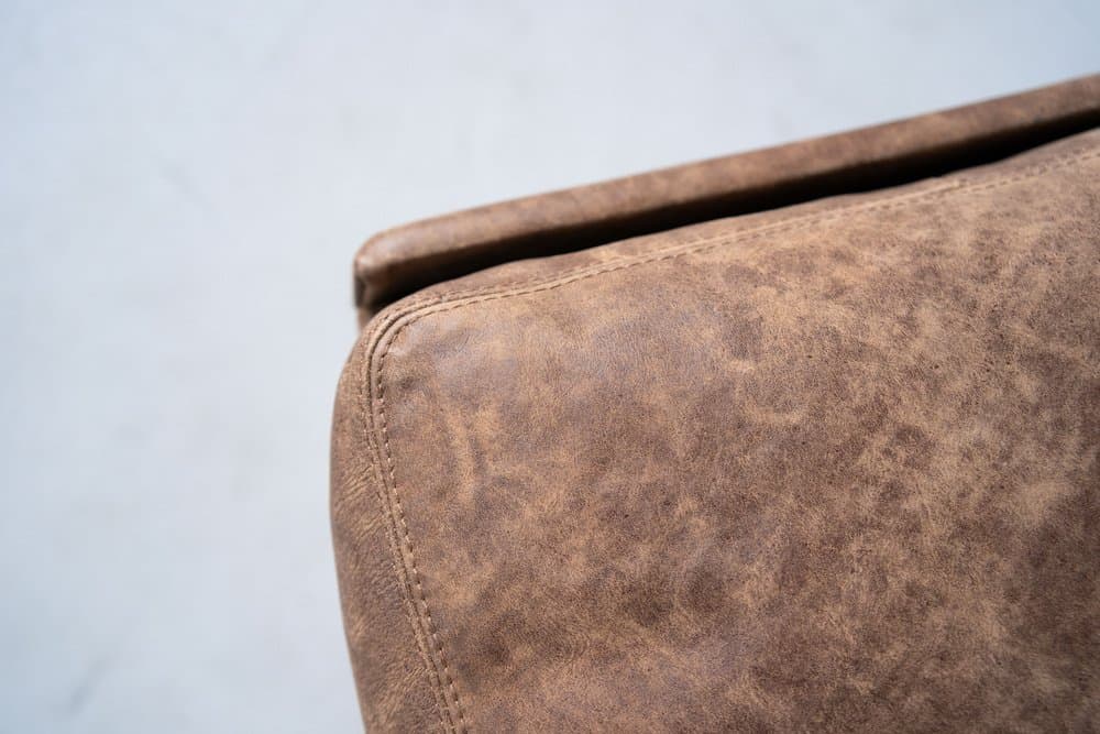 Zestaw fotel bujany z podnóżkiem, skóra, proj. R. Adolf, COR, lata 70. - 184294