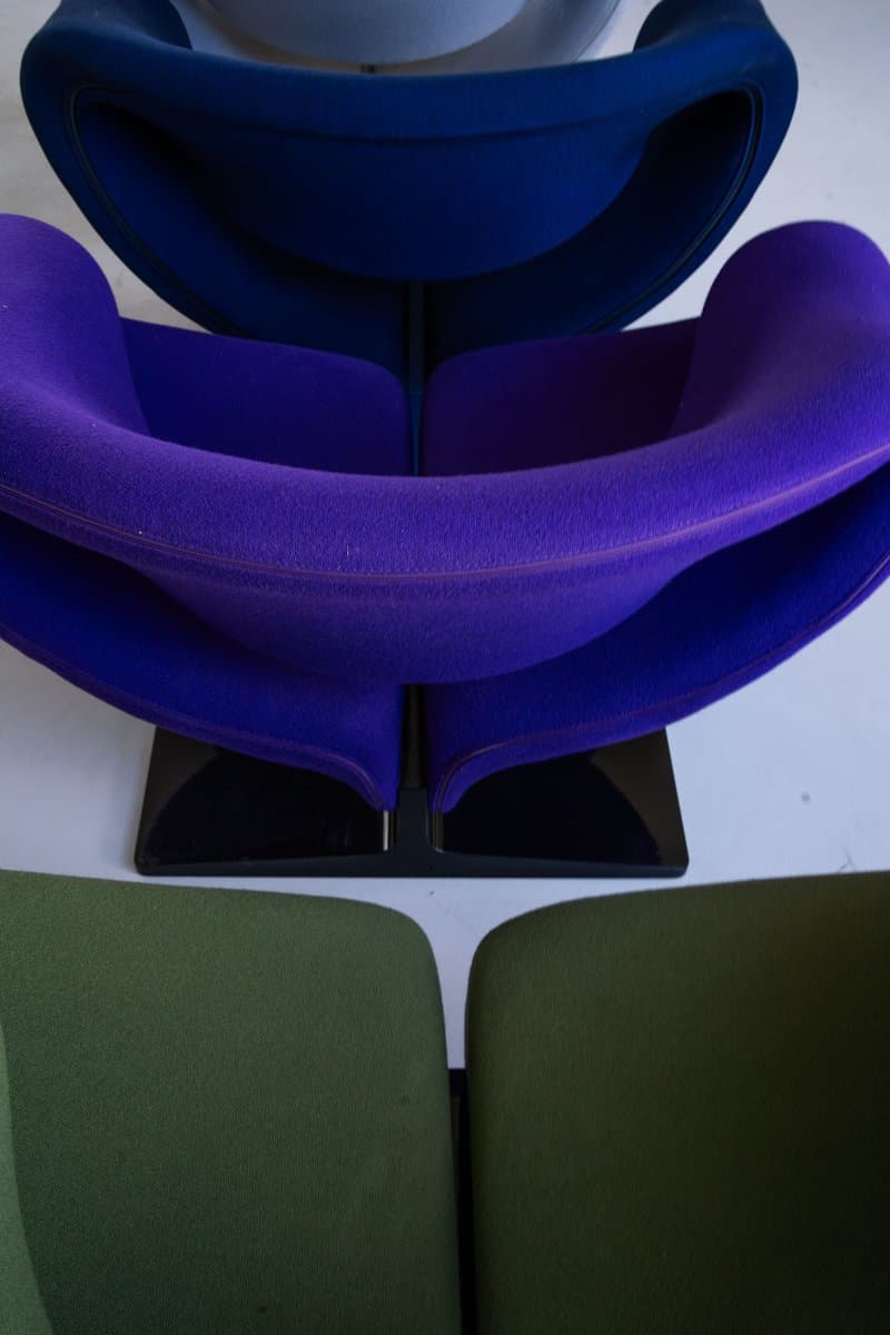 set of four lounge armchairs Pierre Paulin for Artifort, multicolor, fabric - 184279