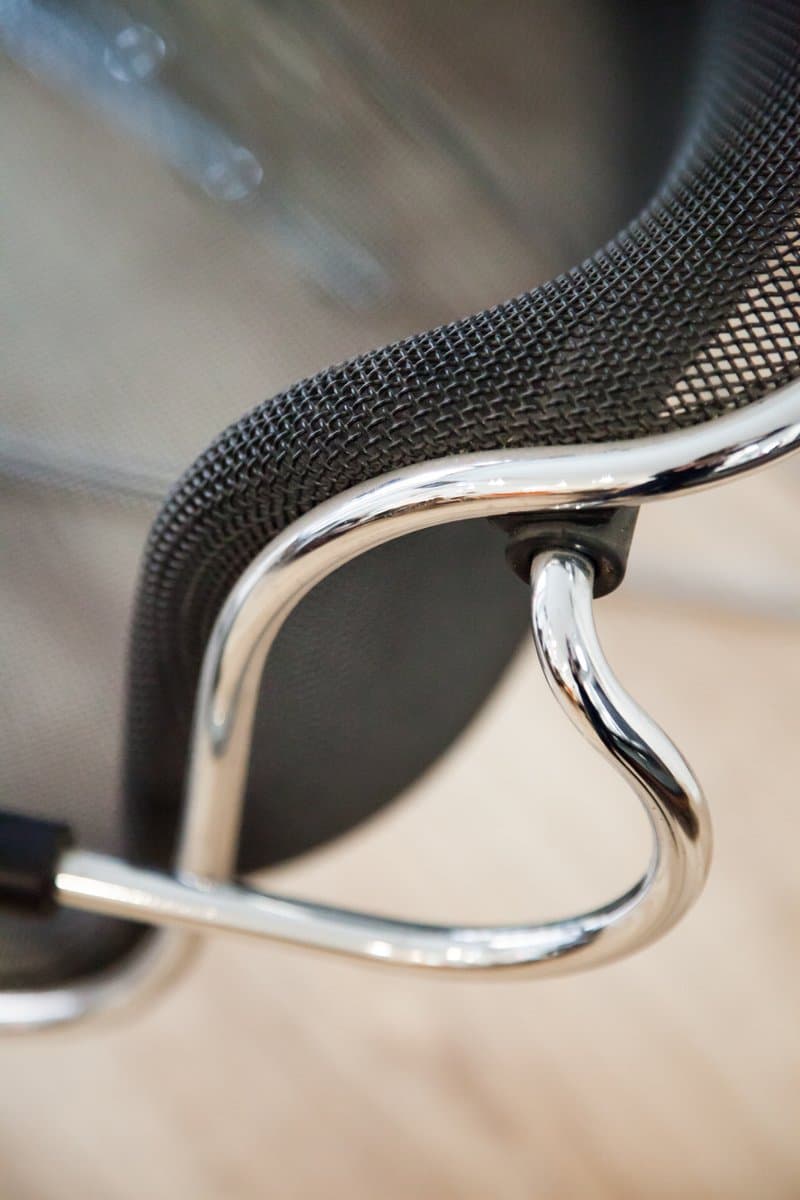 set of six Penelope armchairs, black, chrome metal - 184169