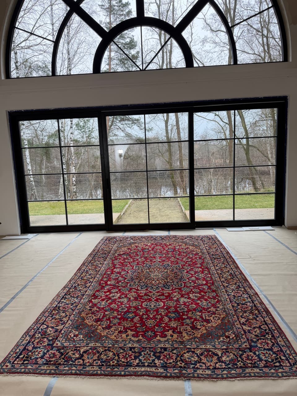 Dywan Keshan 390x240 cm, czerwony, wełna, Iran - 184032