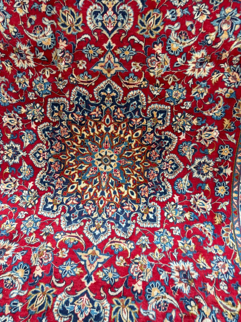 Dywan Keshan 390x240 cm, czerwony, wełna, Iran - 184043