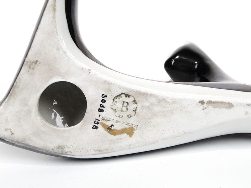 Figura Leżący kot, porcelana multikolor, proj. M. Naruszewicz, Polska, lata 50. - 184934