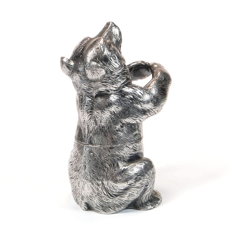 Secesyjny flakon na perfumy z niedźwiedziem, WMF, Niemcy, ok.1900 - 184962