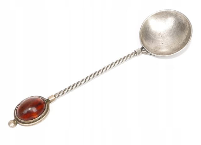 Spoon, Polish New Look, silver, Poland, 1950s - DIMENSION