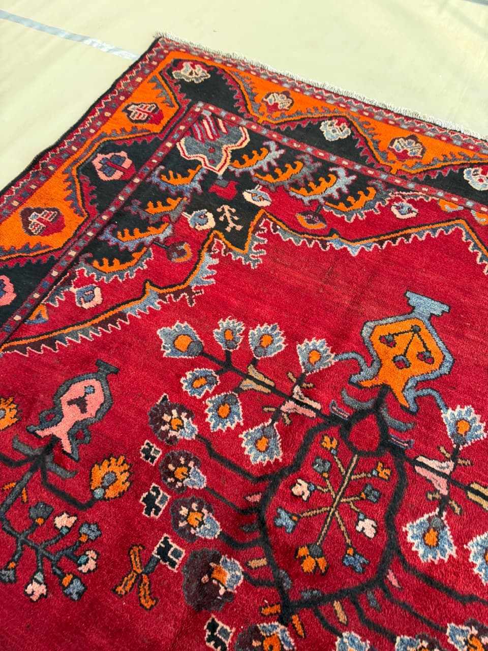 Dywan Hamadan 440x285 cm, multikolor, wełna, Iran - 185156