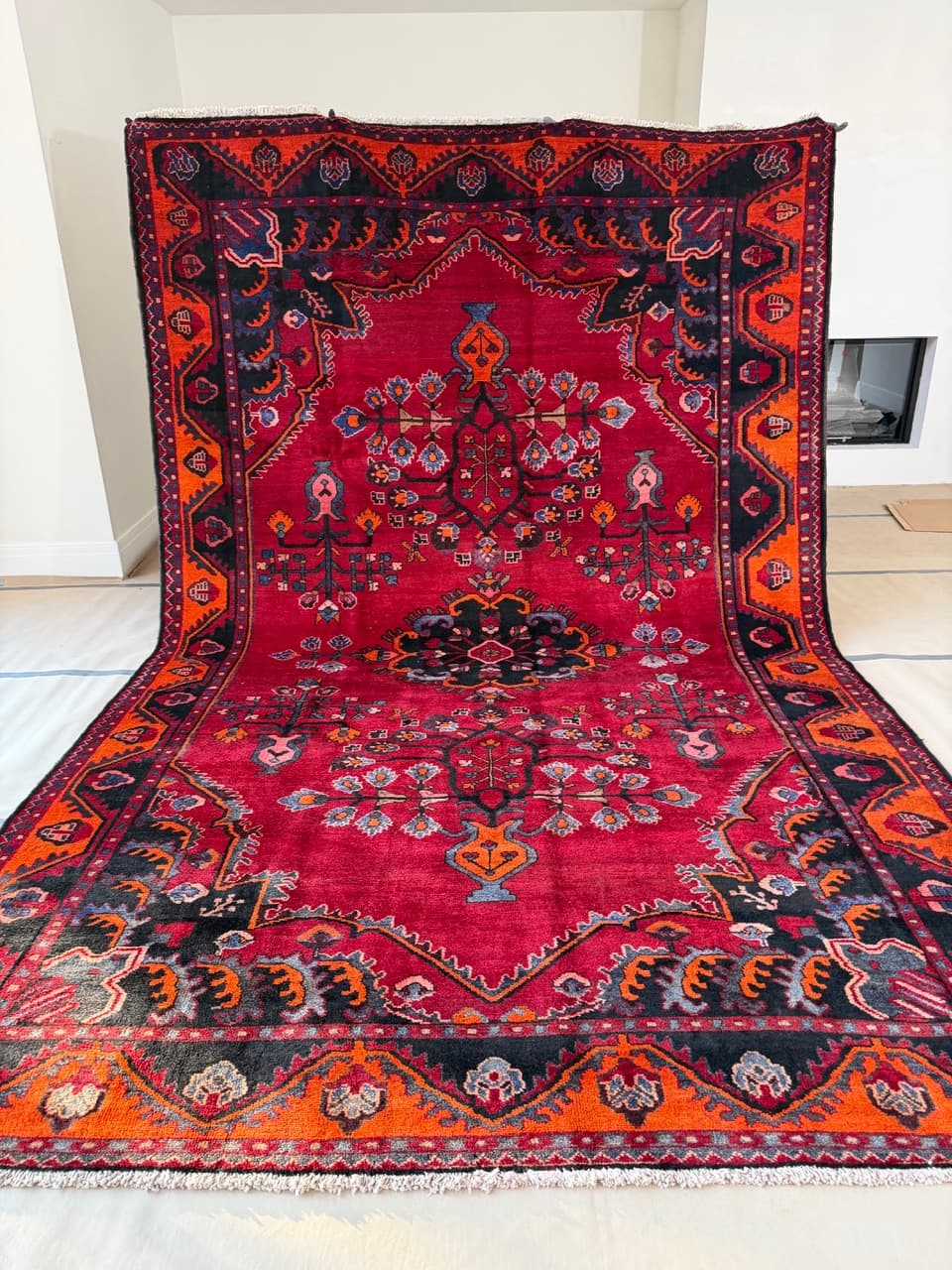 Dywan Hamadan 440x285 cm, multikolor, wełna, Iran - 185146