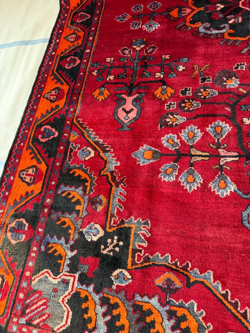 Dywan Hamadan 440x285 cm, multikolor, wełna, Iran - 185155