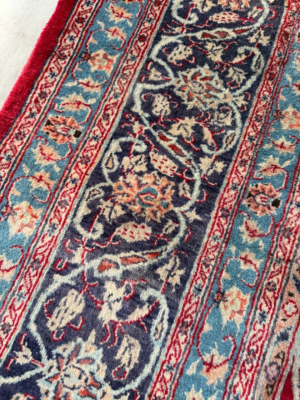 Dywan Keshan 390x300 cm, czerwony, wełna, Iran - 185173