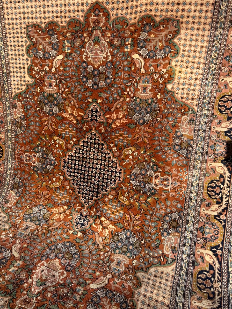 Dywan Goum 350x250 cm, multikolor, wełna, Indie, lata 90. - 185191