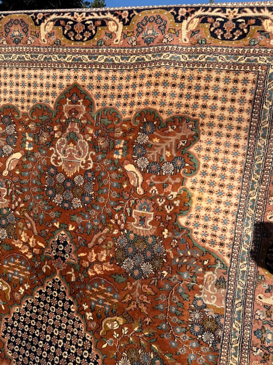 Dywan Goum 350x250 cm, multikolor, wełna, Indie, lata 90. - 185193