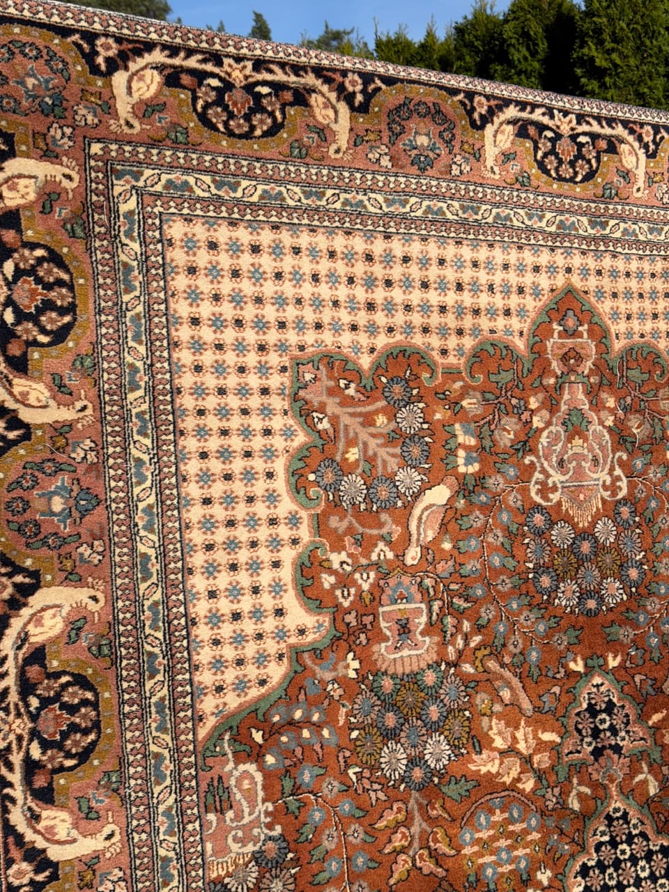 Dywan Goum 350x250 cm, multikolor, wełna, Indie, lata 90. - 185198