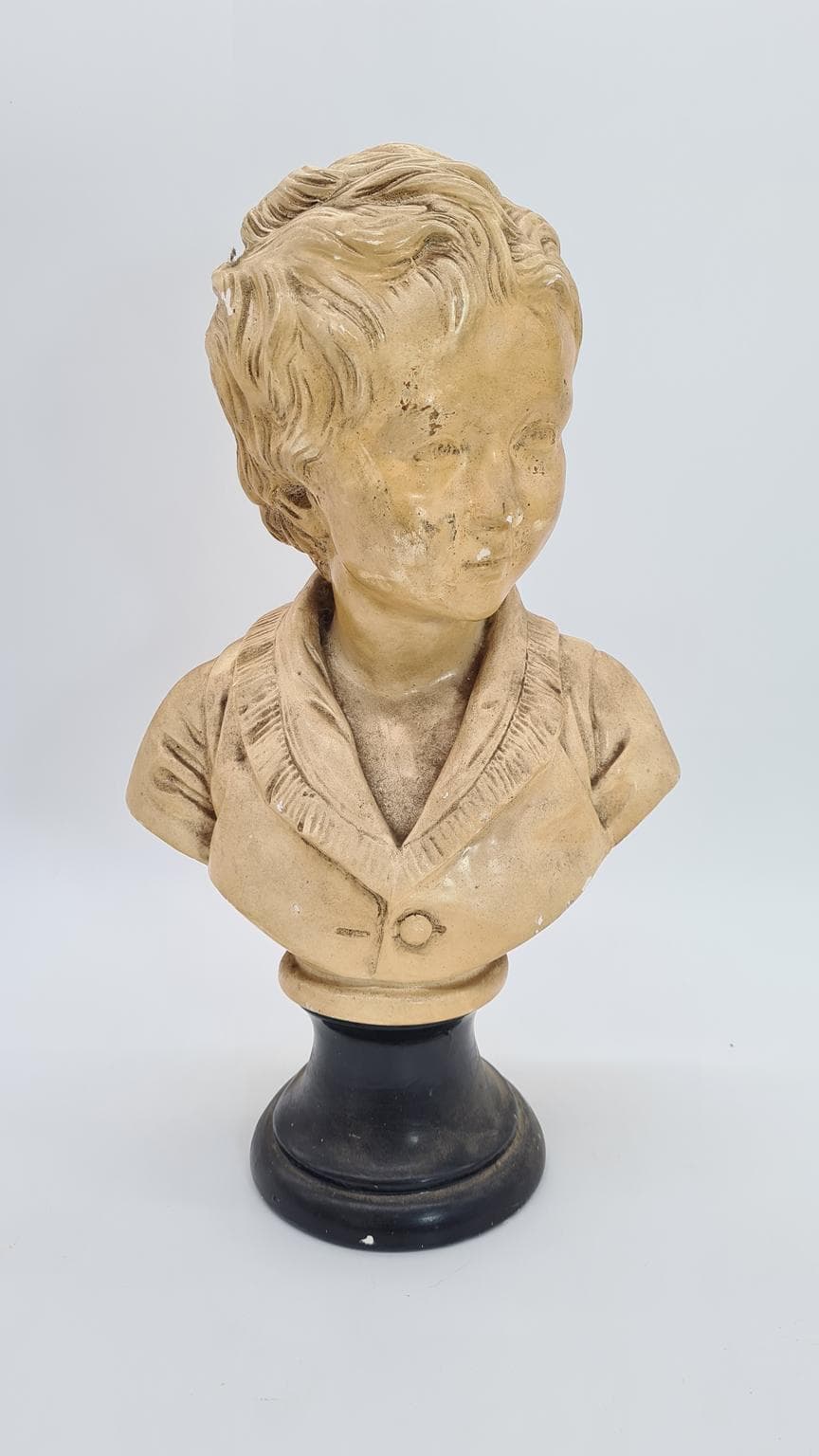 Gipsowe popiersie chłopca 40 cm | ok. 1900 r. | duży format 40 cm | antyk - 185219