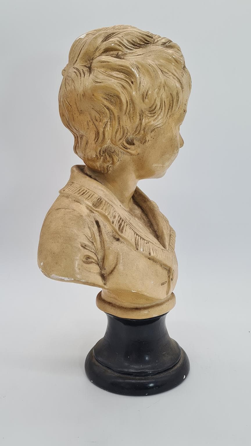Gipsowe popiersie chłopca 40 cm | ok. 1900 r. | duży format 40 cm | antyk - 185222