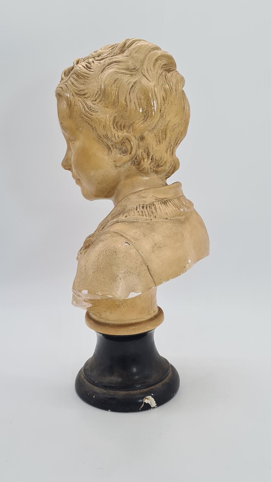 Gipsowe popiersie chłopca 40 cm | ok. 1900 r. | duży format 40 cm | antyk - 185224