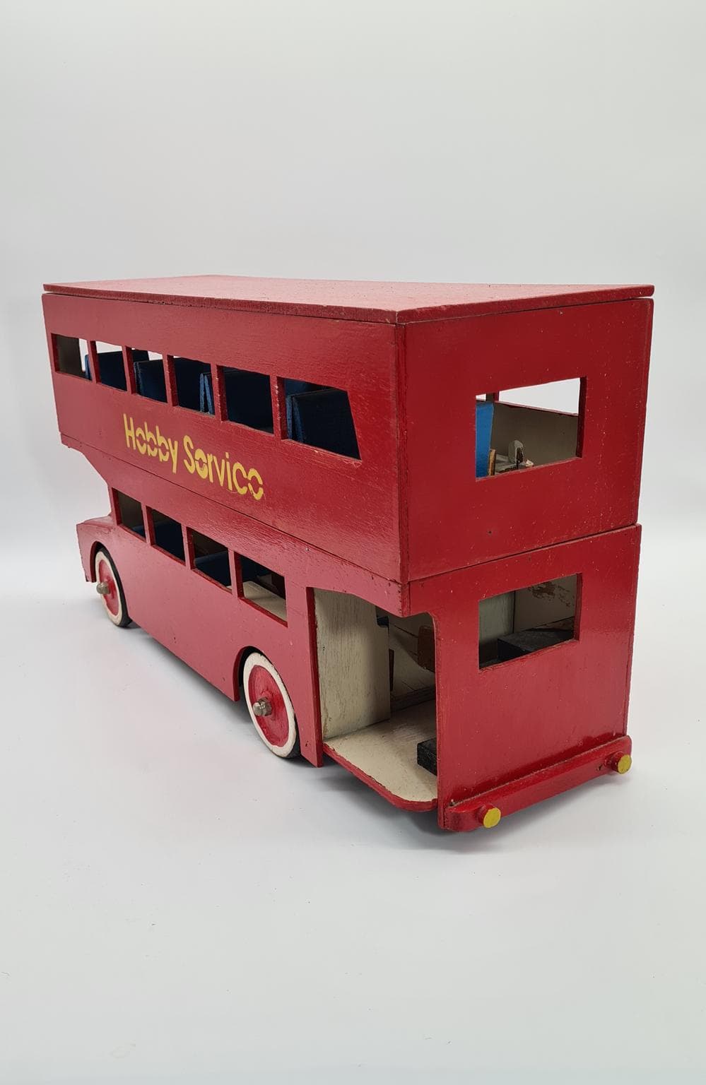 Duży drewniany autobus londyński, lata 60.-80. - 185265