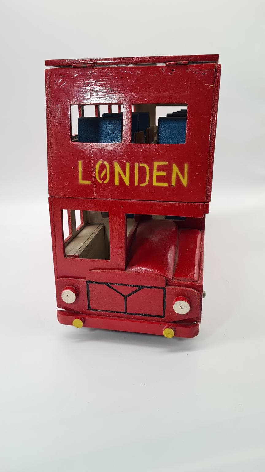 Duży drewniany autobus londyński, lata 60.-80. - 185262