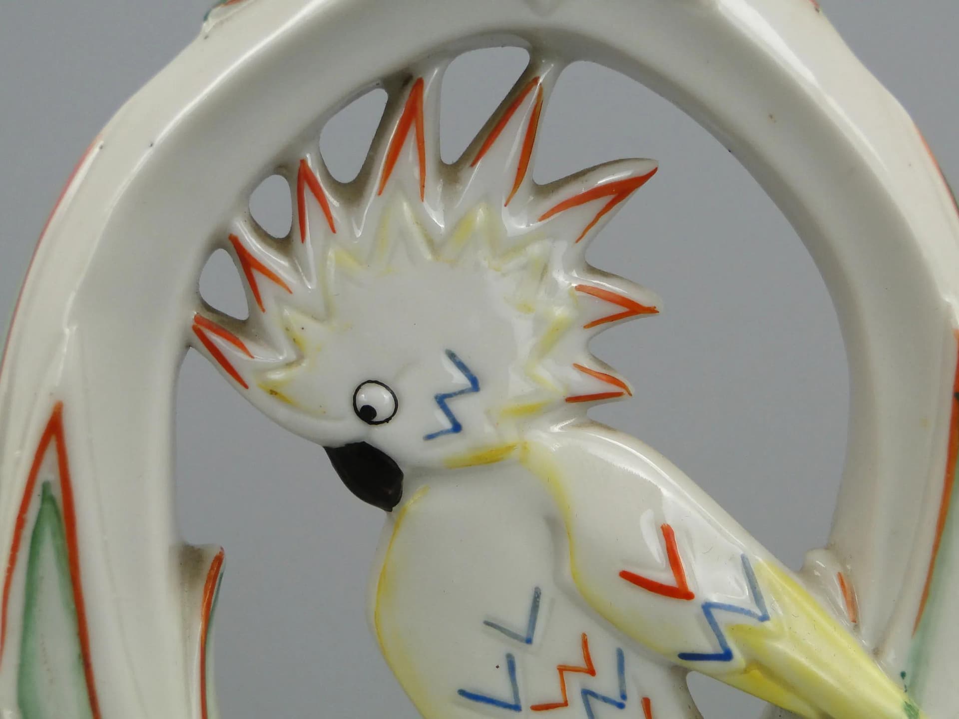 Table Lamp Art Deco, ivory white porcelain, Germany, 1920s - 12861