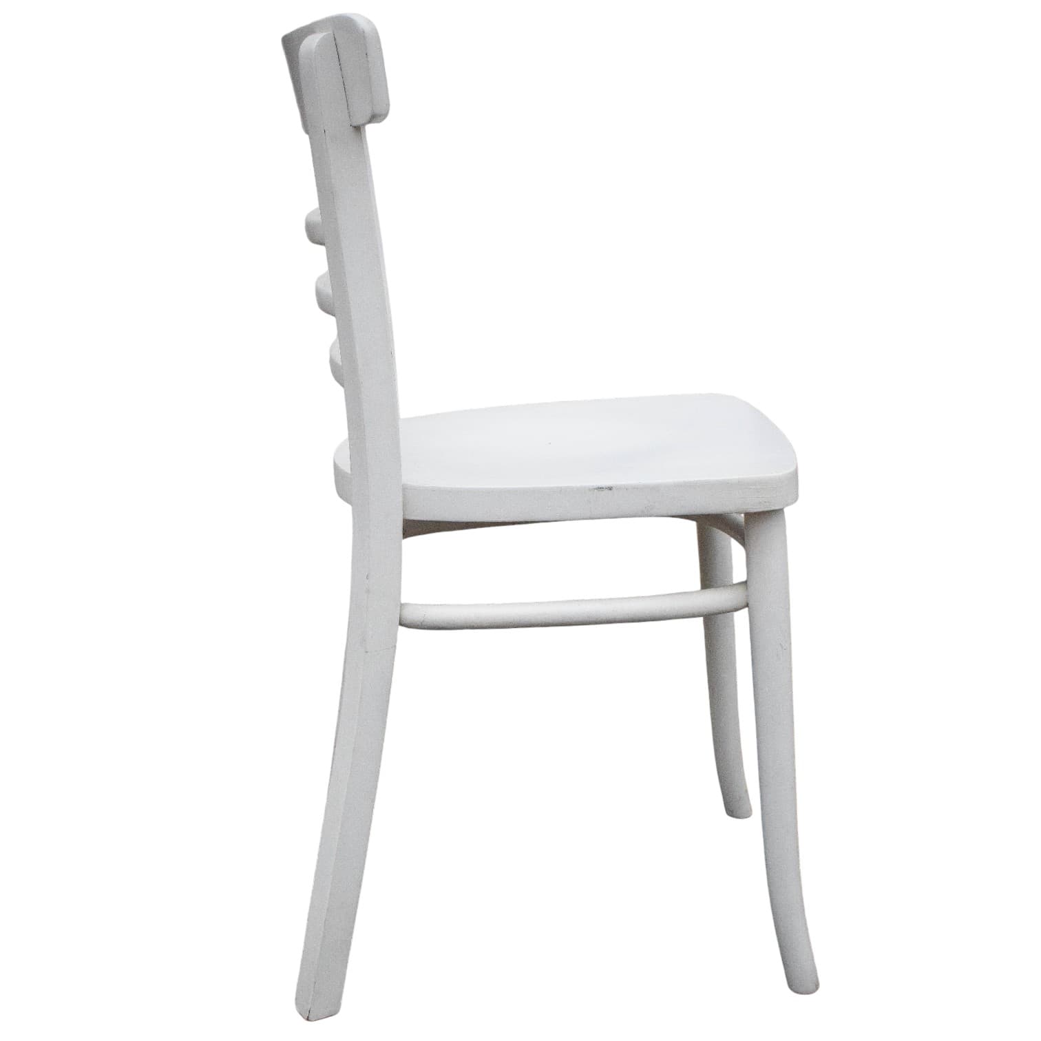Krzesło, biały, drewno, lata 60. - 185385